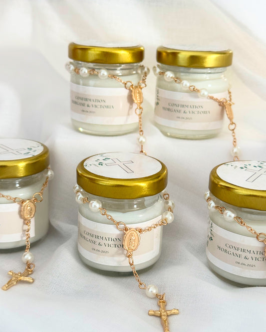 Bougie de sacrement personnalisée