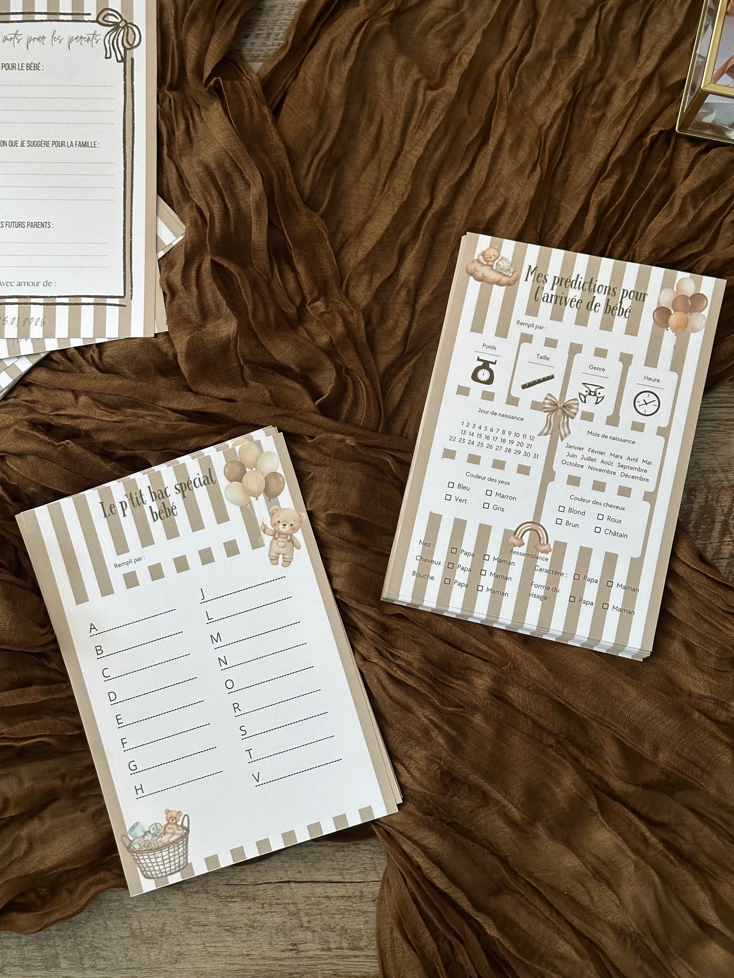 Lot de jeux Baby Shower