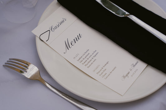 Menu & marque place Sintra